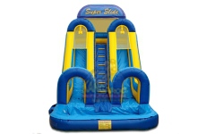 Dual Lane Super Slide with Pool